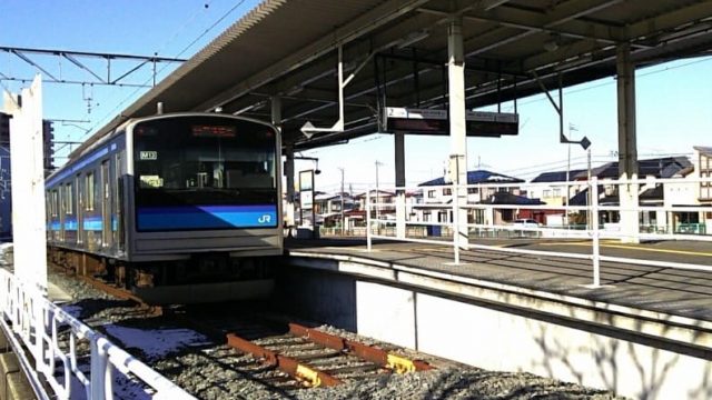 石巻駅に停車中の仙石線