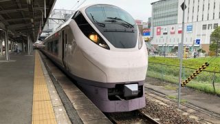 いわきに停車中のE657系