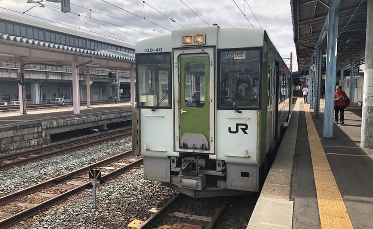 北上駅に停車中の北上線