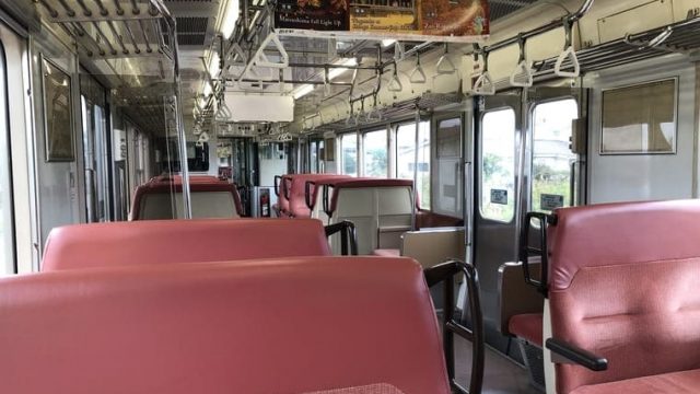 常磐線の車内