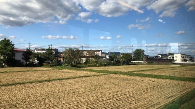 羽後四ツ屋駅周辺の車窓