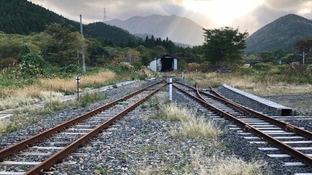 三厩駅の線路