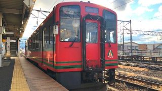 会津若松駅に停車中の会津鉄道会津線
