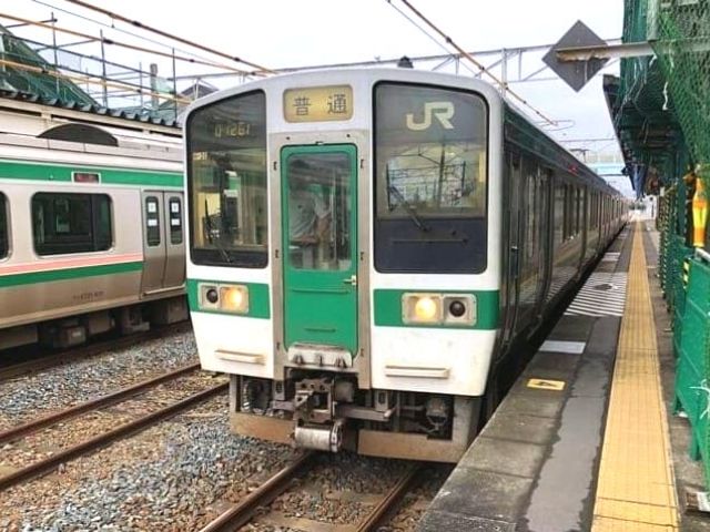 原ノ町駅に停車中の719系