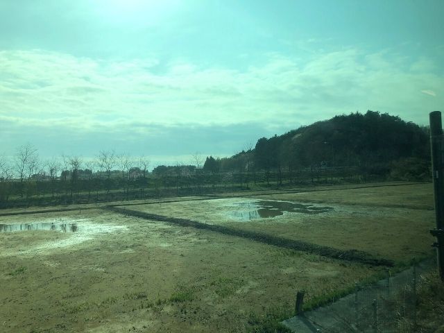 浪江駅出発後の車窓