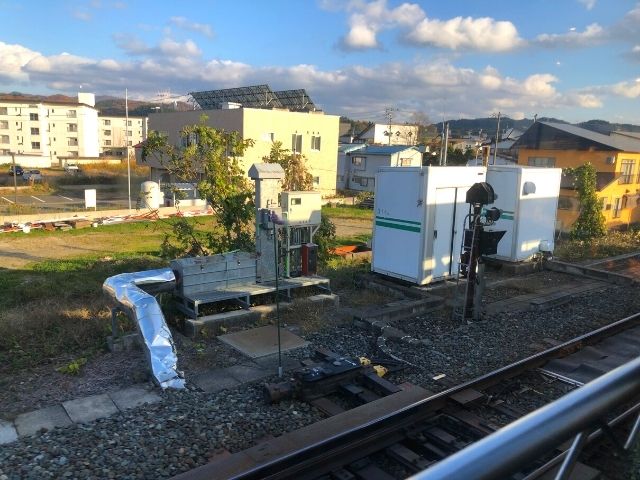 新庄駅を出発した風っこの車窓