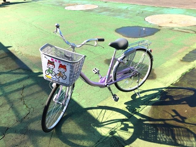 酒田駅で借りたレンタサイクル