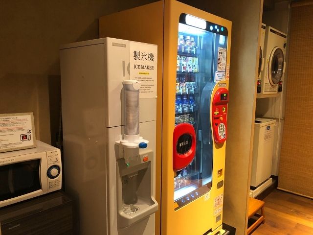 アパヴィラホテル仙台駅五橋の電子レンジ、製氷機、自販機、コインランドリー