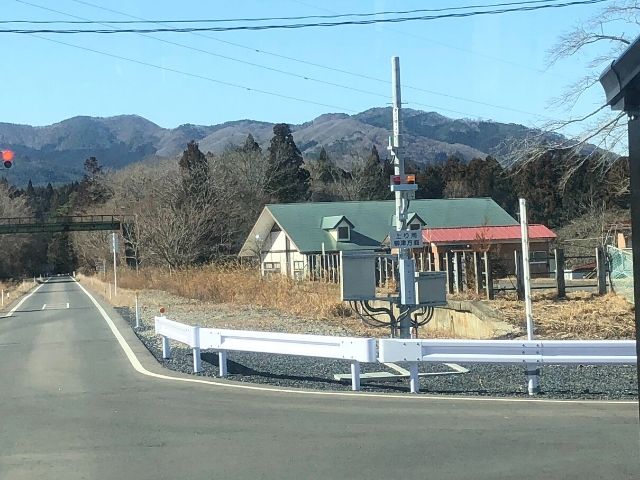 本吉駅の鉄道のホーム跡