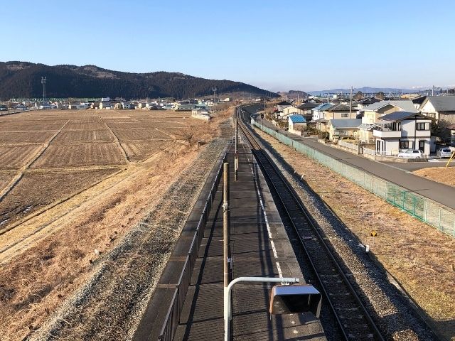 柳津駅のホーム