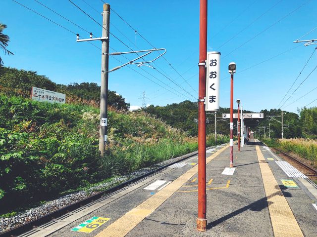 逢隈駅のホーム