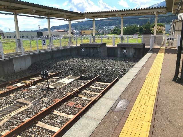 大湊駅の車止め