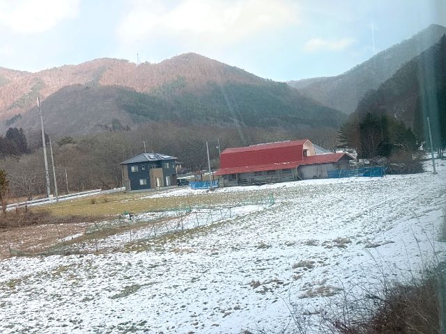 遠野駅を出発