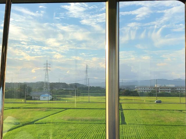 東海道本線の車窓