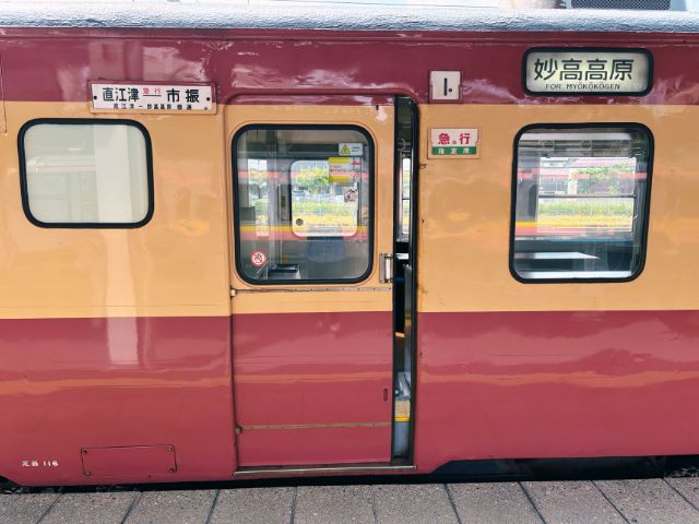 観光急行1号車の片開きドア