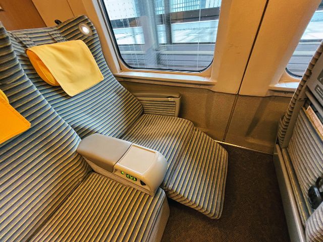座席を倒した状態
