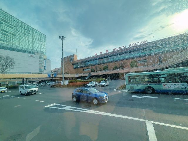 仙台駅を出発