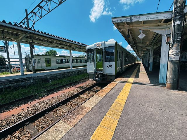 喜多方駅に到着