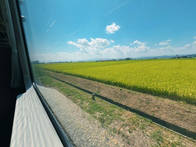 喜多方駅を出発