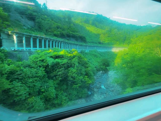 県境越えをする只見線