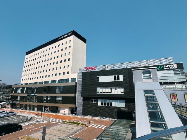 いわき駅前の風景