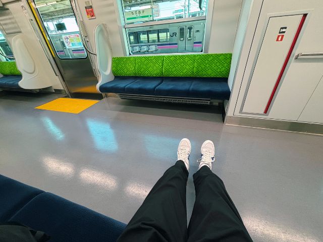 広い足元のスペース