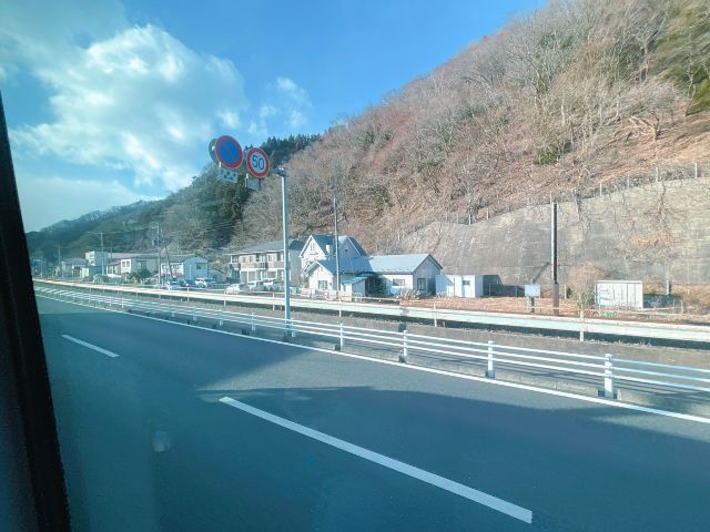 釜石駅前を出発