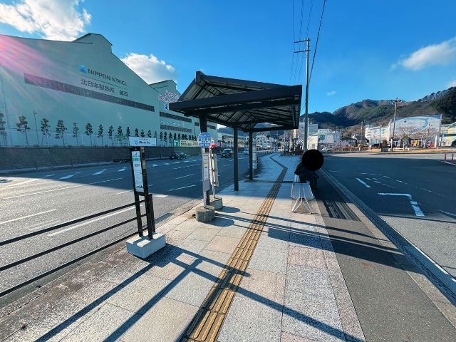 釜石駅前バスロータリー
