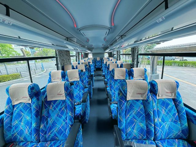 高速バス仙台～米沢線の車内