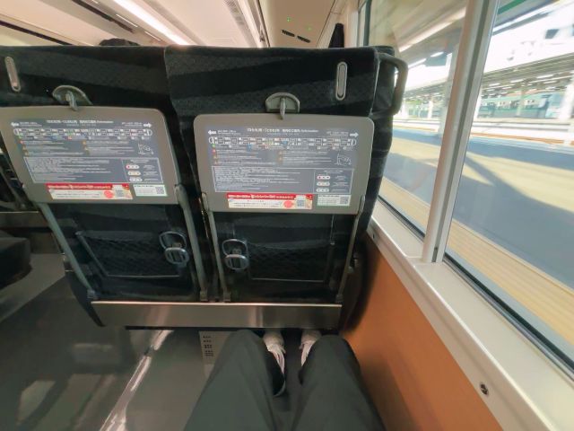特急ひたち普通車着席時の様子
